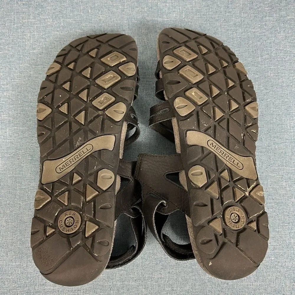 Merrell Sandspur Rose Convertible Sandals Genuine Leather Black Size 9